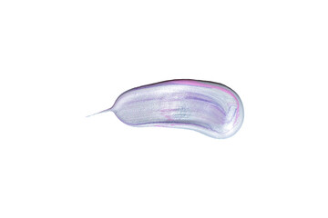 Pink gradient acrylic paint, ink brush stroke, brush, line, art. Clean artistic design stripe elements. Isolated Hand Drawn PNG Texture. Transparent background.