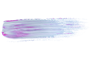 Pink gradient acrylic paint, ink brush stroke, brush, line, art. Clean artistic design stripe elements. Isolated Hand Drawn PNG Texture. Transparent background.