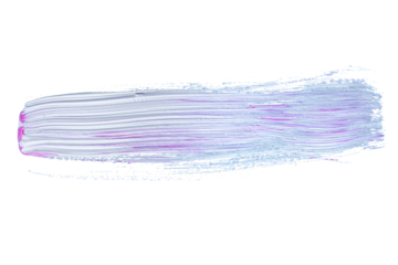 Pink gradient acrylic paint, ink brush stroke, brush, line, art. Clean artistic design stripe elements. Isolated Hand Drawn PNG Texture. Transparent background.