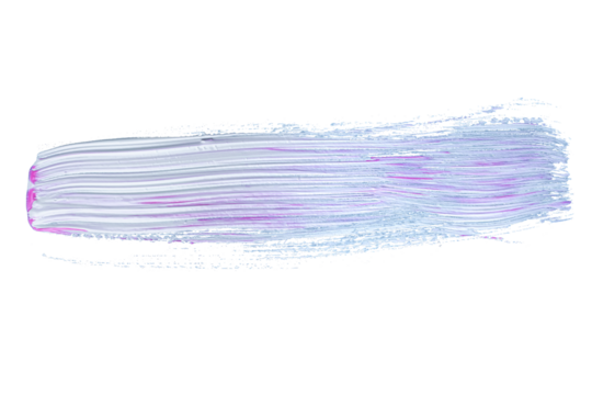 Pink gradient acrylic paint, ink brush stroke, brush, line, art. Clean artistic design stripe elements. Isolated Hand Drawn PNG Texture. Transparent background.