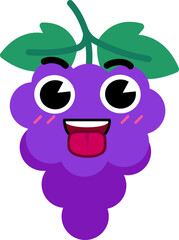 Grape Face Tongue Out Open Eye