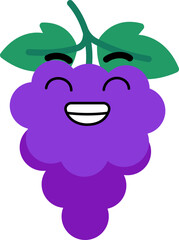 Grape Face Teeth Smile