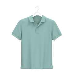 Men polo shirt hanger Grayish cyan