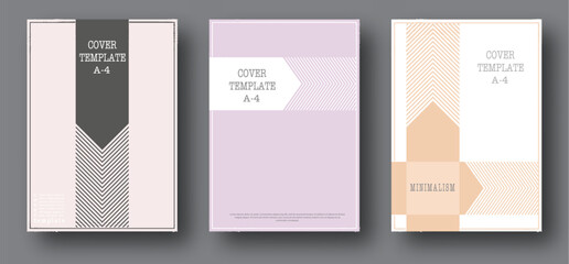 Minimalist cover design is a set of templates for banner, poster, postcard and corporate design. The idea of interior and decorative creativity