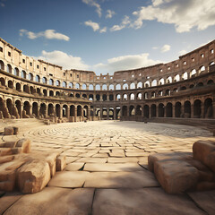 Colosseum in der Wüste, römisches reich