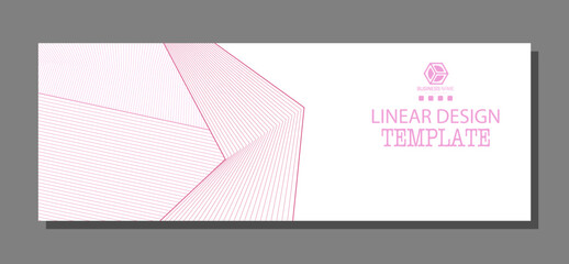 The layout of the banner, cover, poster, poster. Linear style template