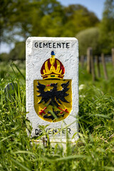 Municipal pole with eagle of the city of Deventer