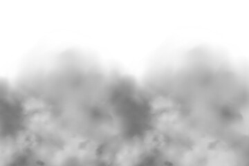 dark fog or smoke effect isolated on transparent white background. Steam explosion special effect. Effective texture of steam, fog, smoke png. Vector illustration. - obrazy, fototapety, plakaty