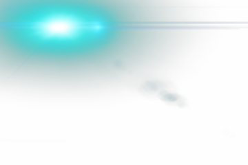 Isolated Anamorphic Lens Flare Overlay