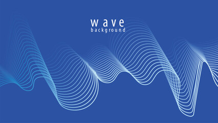 Vector abstract smooth blue wave design element blue wave of blue movement curve presentations flyers