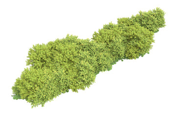 Obraz premium Landscape isolated on transparent background. 3d rendering - illustration