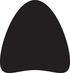 Moustache vector icon. Black retro style mustache. Shave barber vintage man face