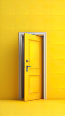 open yelow door Generative AI