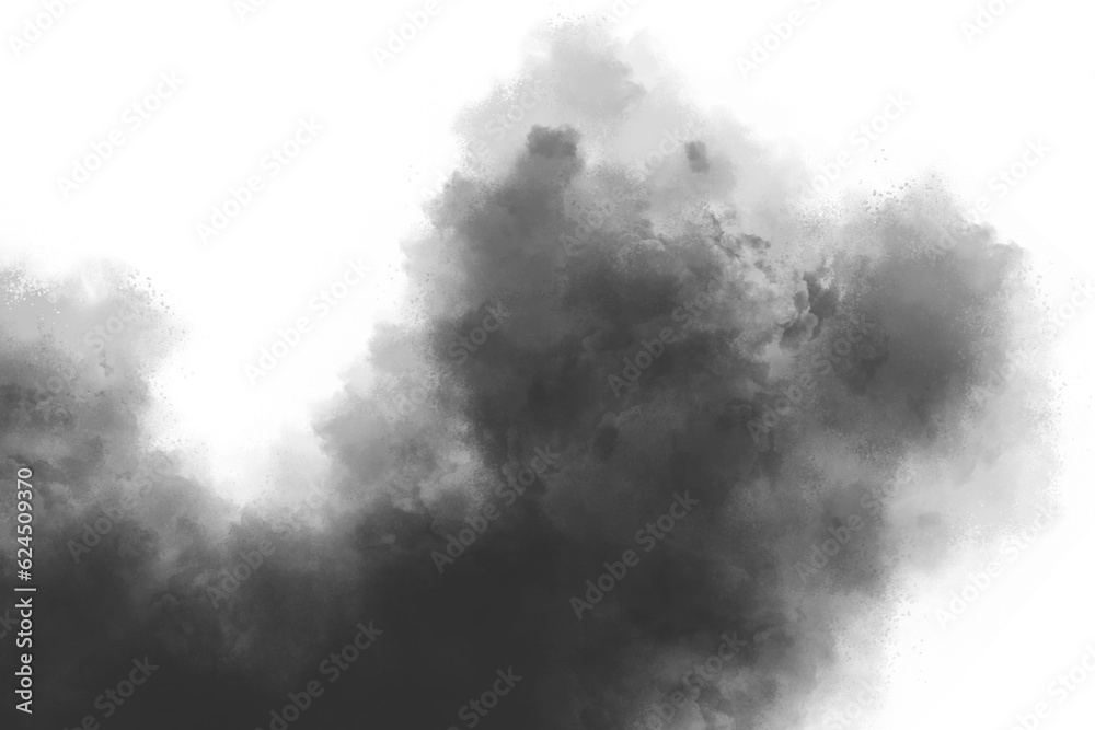 Canvas Prints vector fog. atmosphere mist effect and smoke clouds frame isolated on transparent background.