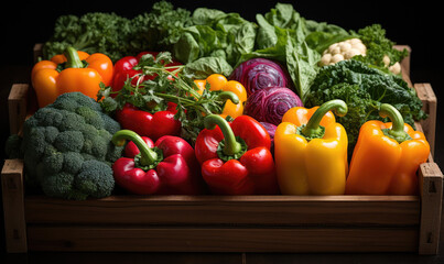 Assorted vegetable background