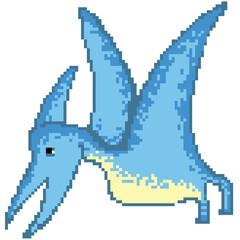 Pteranodon dinosaur illustration pixel © NANINY