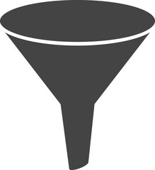 Funnel icon vector. Sort sign
