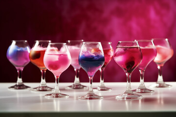 two glasses of champagne