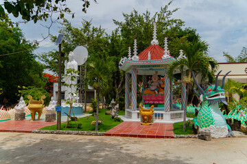Buddhist temple complex.  Tu Van Pagoda Pagoda in Cam Ranh near Nha Trang in Vietnam.