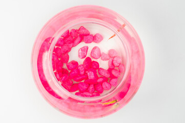 Round aquarium ball with two fishes
