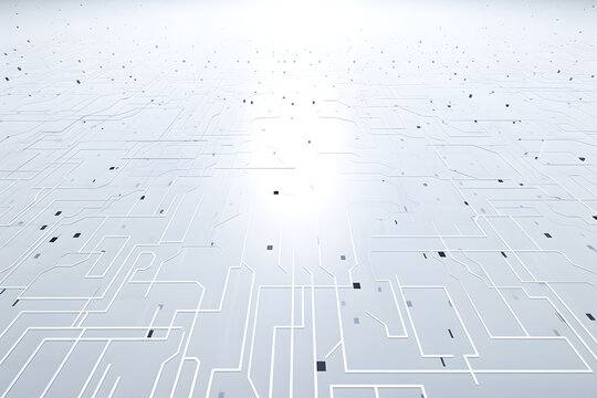 abstract white electronic technical background wallpaper with some network and digital infastructure elements