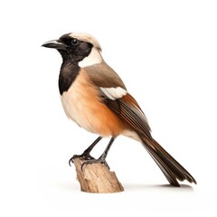 Fototapeta premium Brown jay bird isolated on white. Generative AI
