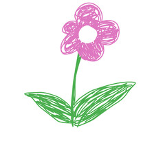 flowers kids drawing