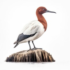 Canvasback bird isolated on white. Generative AI