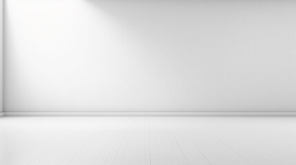 empty white room with white wall. Generative Ai. 