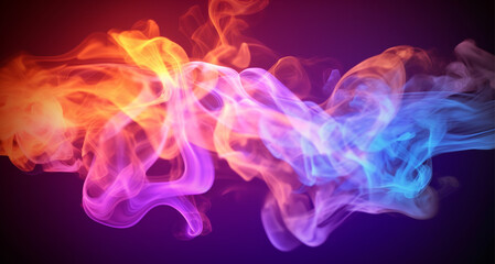 colorful smoke background. generative ai