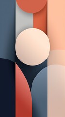 Minimalist Abstract Composition with Clean Lines AI Generated