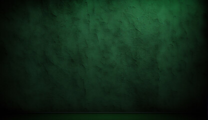 Dark Green Wall Textured Background