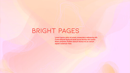 Abstract Futuristic Vector Background with Liquid  Shapes and Lines. Modern Colorful Gradient Wallpaper. Trendy Digital Design for Your Poster, Banner, Template, Web Page.