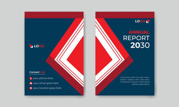 Creative A4 size book cover template for annual report, magazine, booklet, proposal, portfolio, brochure, poster.