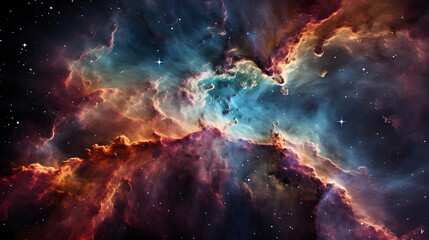 Obraz na płótnie Canvas Space the final frontier, space photograph, hubble web telescope photo, epic discovery in space