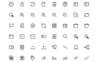 User Interface icon pack for mobile and web.