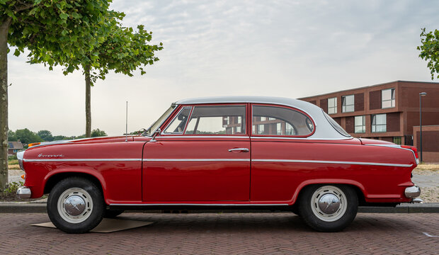Lelystad, The Netherlands, 18.06.2023, Retro car Borgward Isabella TS from 1960 at The National Oldtimer Day