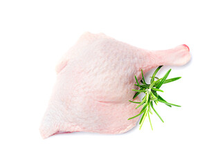 Raw Duck Legs, Uncooked Poultry Meat, Fresh Duck Quarter, Duck Leg