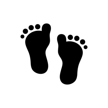 Baby footprint icon