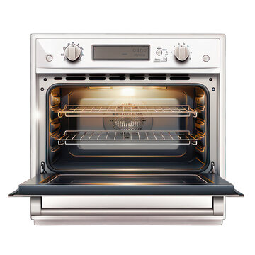Oven isolated on white created with Generative AI