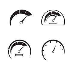 speedometer icon logo vector design template - obrazy, fototapety, plakaty