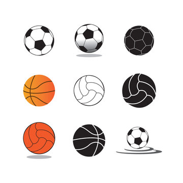 ball icon logo vector design template