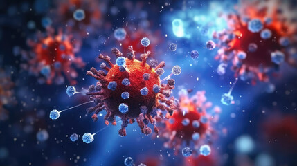 Dangerous virus particles in the air