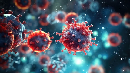 Dangerous virus particles in the air