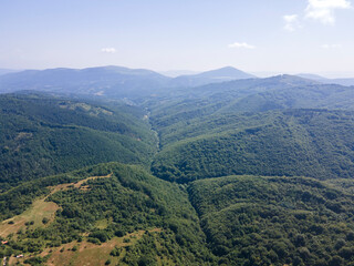 Naklejka premium Landscape of Erul mountain near Kamenititsa peak, Bulgaria