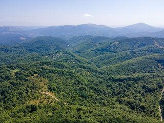 Naklejka premium Landscape of Erul mountain near Kamenititsa peak, Bulgaria