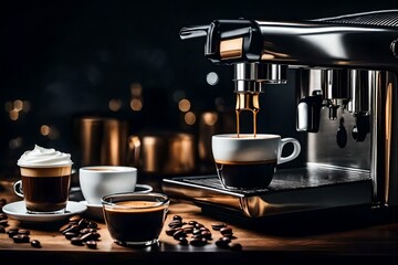 coffee maker and beans, , Generative Ai technology