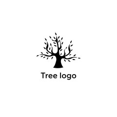 Minimalistic image of a tree.Vector illustration