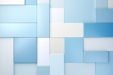 Obraz premium Blue pastel ceramic wall and floor tiles abstract background. Design geometric mosaic texture decoration of the bedroom. Simple seamless pattern for backdrop advertising banner poster or web.