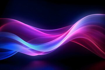 Fototapeta premium Vibrant Laser Waves: A Colorful Fusion of Lines and Beams, generative ai 